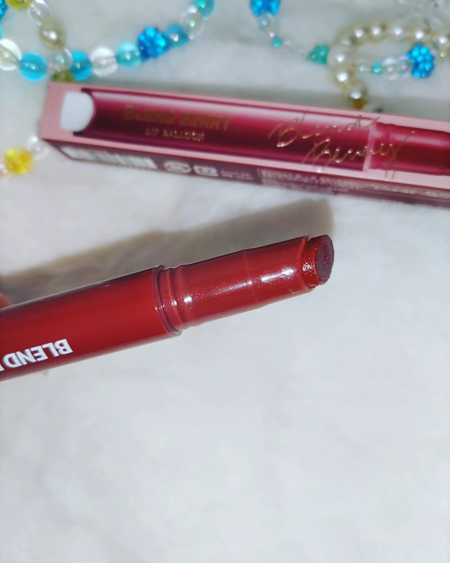 ブレンドベリー リップバルーン 008 うるわしプラムブラウン/BLEND BERRY/口紅を使ったクチコミ（2枚目）