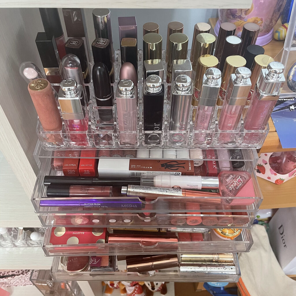 重なるアクリルケース･横型5段/無印良品/その他化粧小物を使ったクチコミ（3枚目）