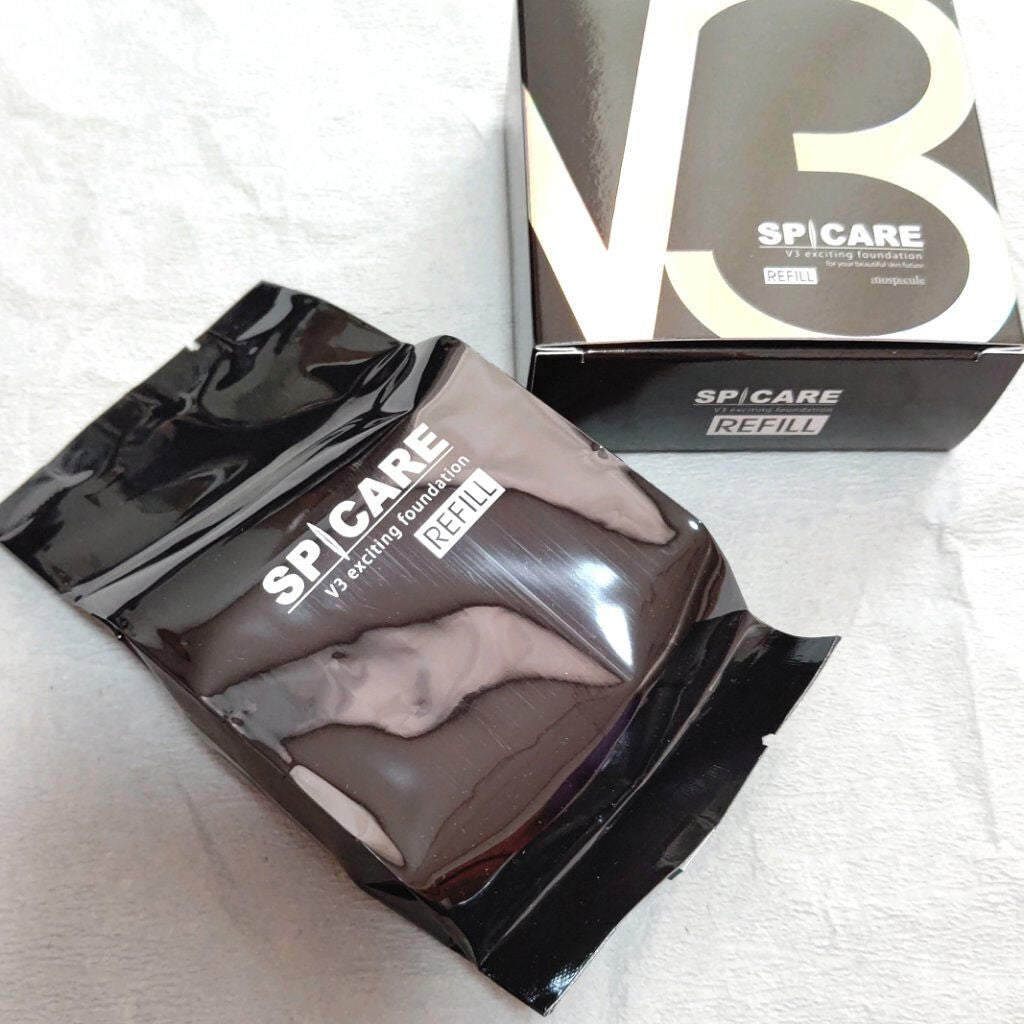 V3 エキサイティングファンデーション/SPICARE/クッションファンデーションを使ったクチコミ(3枚目)
