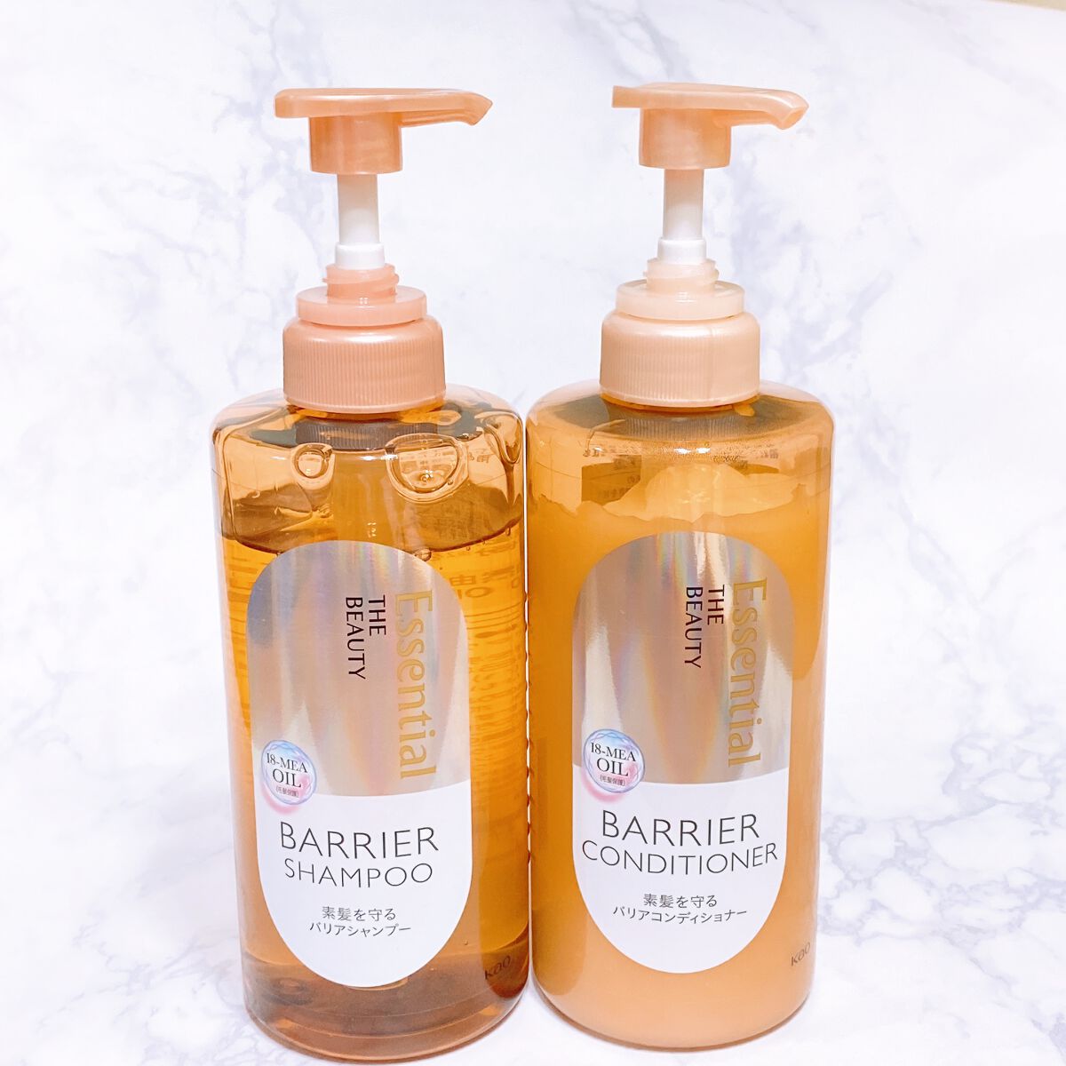 ザビューティ 髪のキメ美容素髪を守る バリアシャンプー/コンディショナー/エッセンシャル/シャンプー・コンディショナーを使ったクチコミ(1枚目)