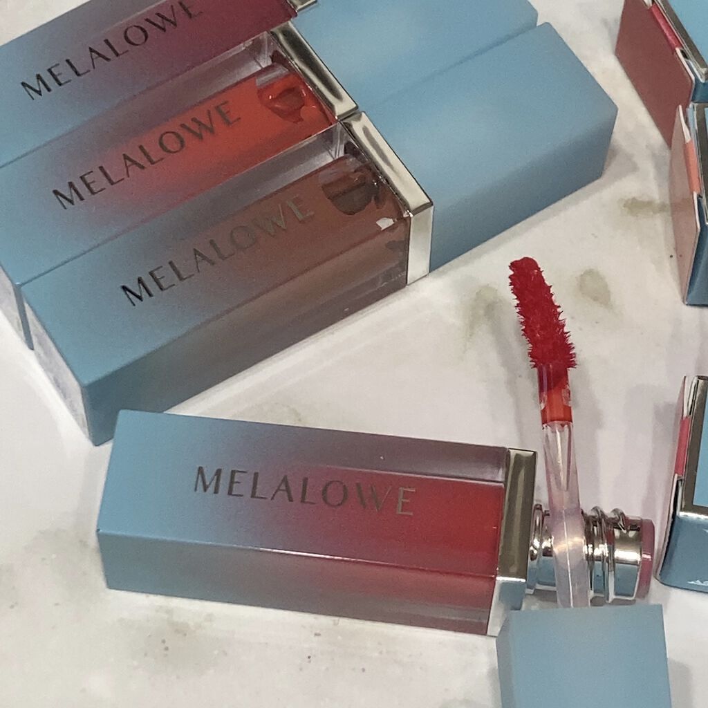 ロングラスティンググロウティント/MELALOWE/リップティントを使ったクチコミ（3枚目）