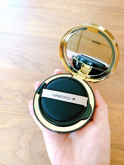 ブラックセラムパクト/celebeau/クリーム・エマルジョンファンデーションを使ったクチコミ(5枚目)