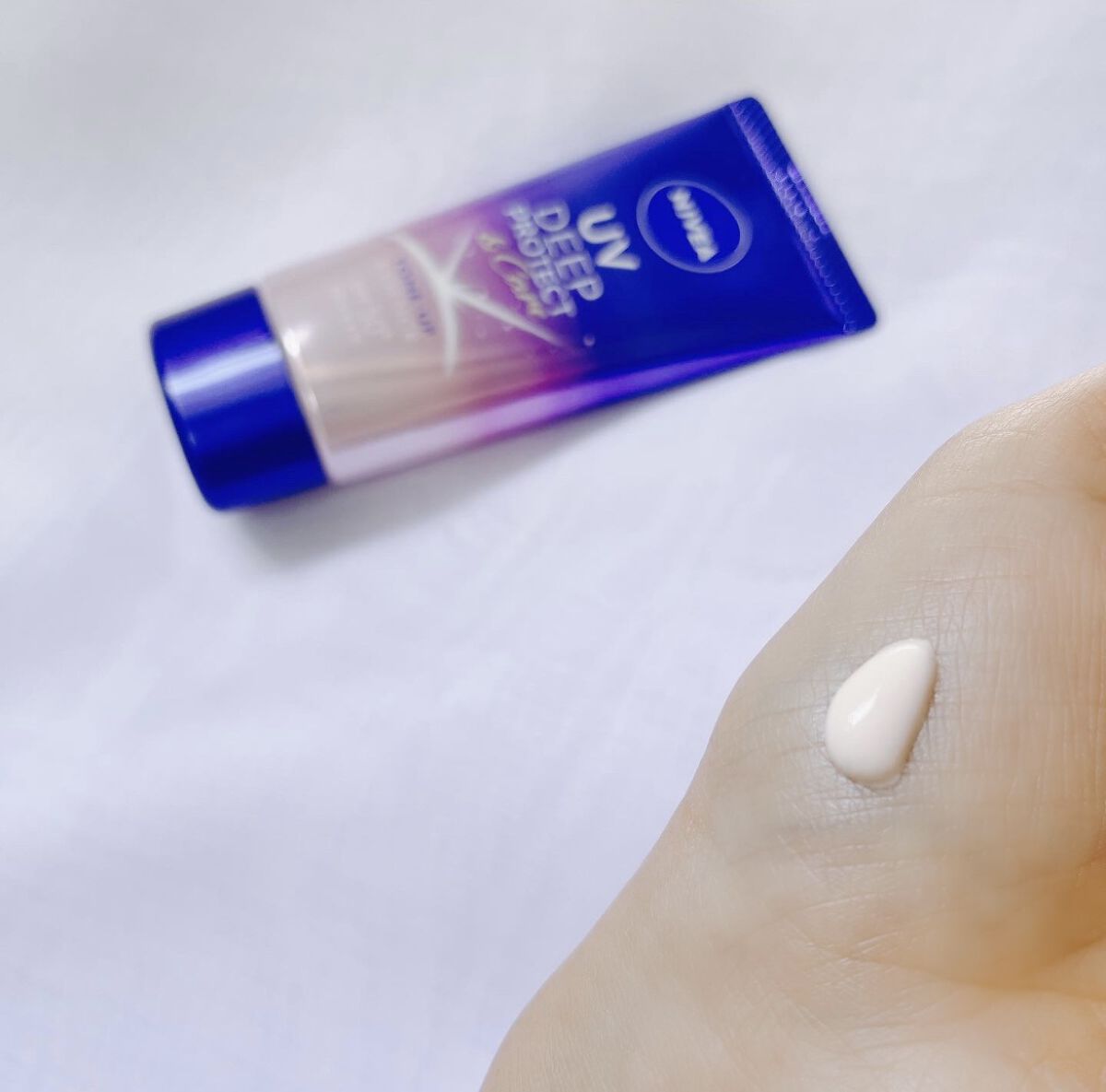 ニベアUV ディープ プロテクト＆ケア トーンアップ エッセンス/ニベア/日焼け止めローションを使ったクチコミ（2枚目）