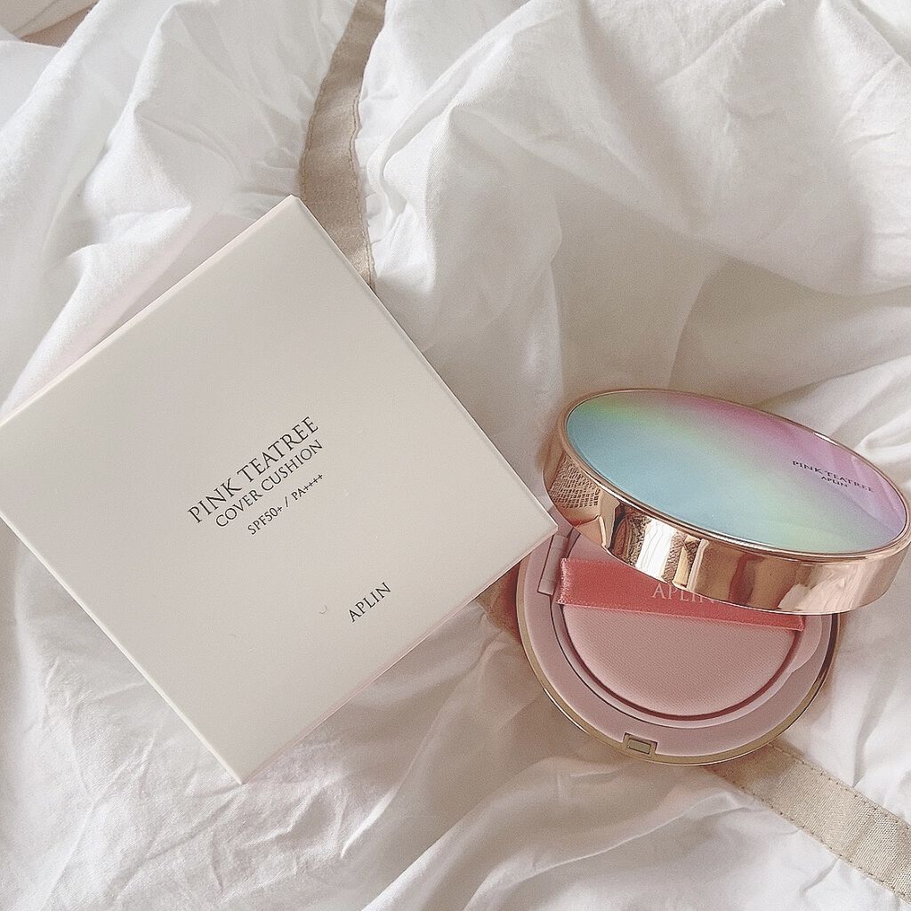 ピンクティーツリーカバークッション/APLIN/クッションファンデーションを使ったクチコミ（1枚目）