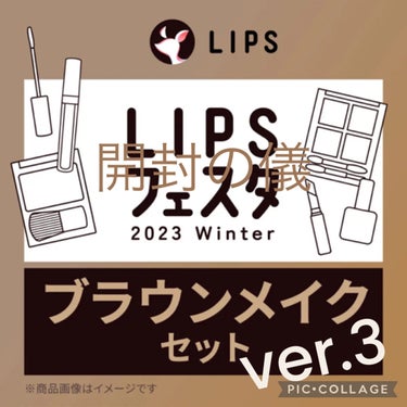 ブラウンメイクセット  LIPSフェスタ Winter 2023/LIPS/メイクアップキットを使ったクチコミ（1枚目）