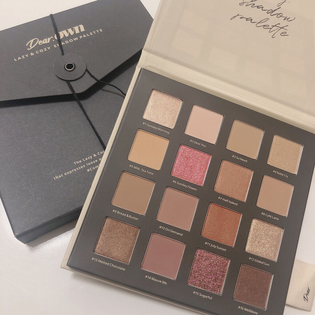 LAZY&COZY SHADOW PALETTE/Dear.own/アイシャドウパレットを使ったクチコミ（1枚目）