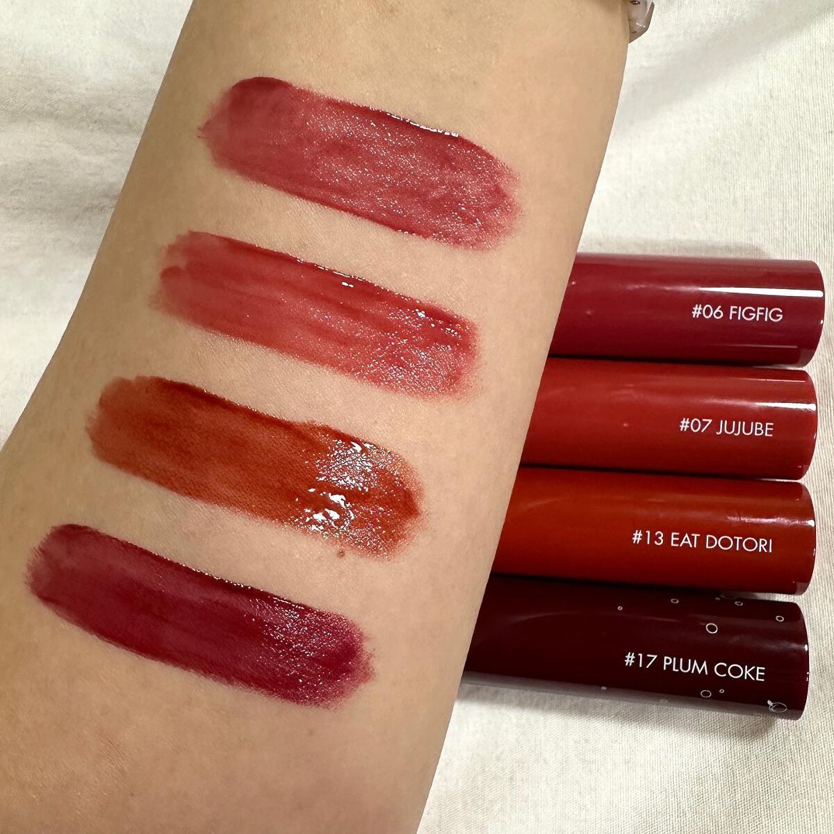 ジューシーラスティングティント/rom&nd/リップティントを使ったクチコミ（1枚目）