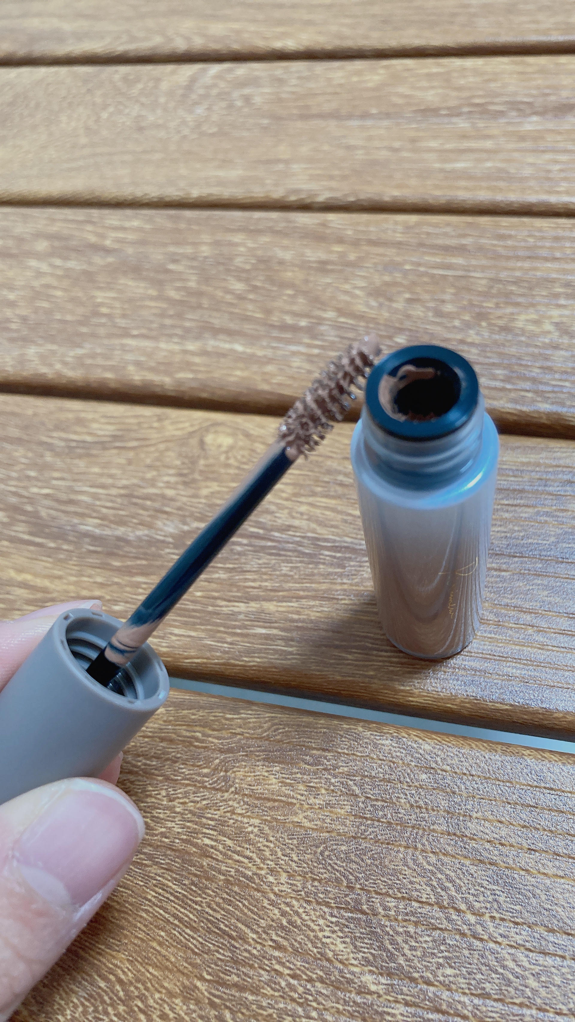 カラーインブロウマスカラ 01 ブラウンハニー/Ririmew/眉マスカラを使ったクチコミ（3枚目）