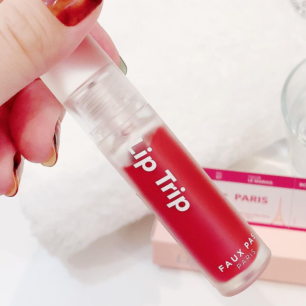 リップトリップベロアパリ/FAUX PAS PARIS/口紅を使ったクチコミ（3枚目）