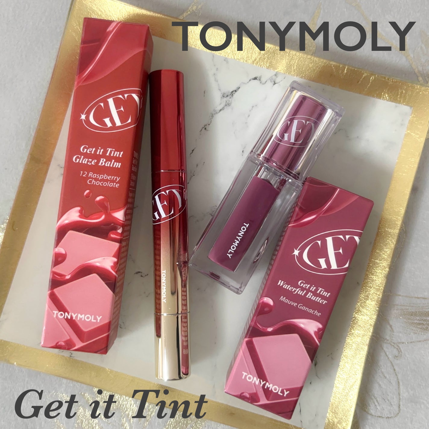 ゲットイットティント ウォーターフルバター/TONYMOLY/リップティントを使ったクチコミ(1枚目)