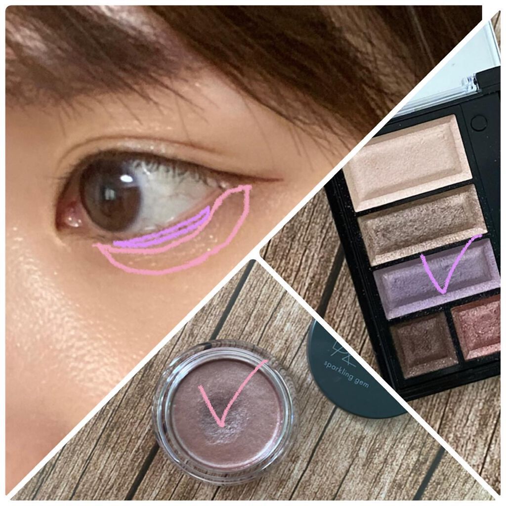 スパークリング ジェム/DAZZSHOP/ジェル・クリームアイシャドウを使ったクチコミ(2枚目)