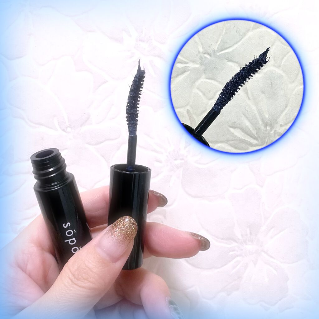 カラーマスカラ/sopo/マスカラを使ったクチコミ（2枚目）