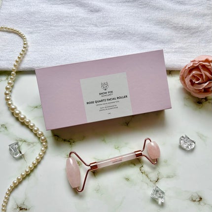 ローズ クォーツ フェイシャル ローラー/SNOW FOX SKINCARE/その他スキンケアグッズを使ったクチコミ(1枚目)