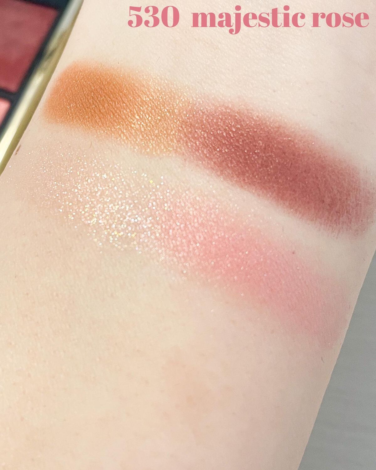 オンブル ジェ 530 マジェスティック ローズ/GUERLAIN/アイシャドウパレットを使ったクチコミ（3枚目）