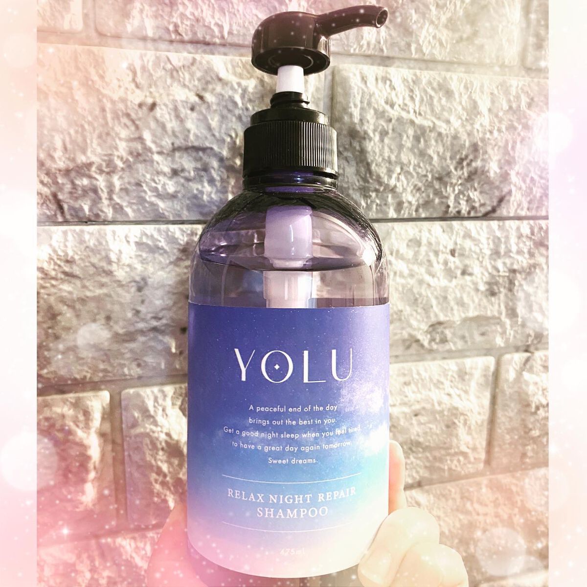 リラックスナイトリペア シャンプー／トリートメント/YOLU/市販シャンプーを使ったクチコミ（2枚目）
