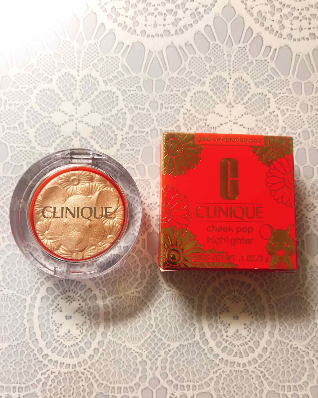 cheek pop highlighter/CLINIQUE/パウダーハイライトを使ったクチコミ(1枚目)