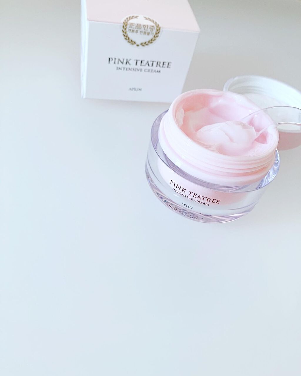 ピンクティーツリークリーム/APLIN/フェイスクリームを使ったクチコミ（1枚目）