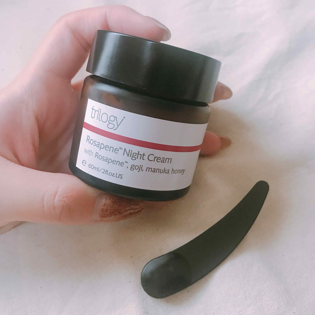 trilogy ロザピン ナイトクリームのクチコミ「お肌の救世主🧜🏻‍♂️ビタミンたっぷり栄養クリーム🌟
最近お肌が荒れ荒れで困っていたところ、コ.....」（1枚目）