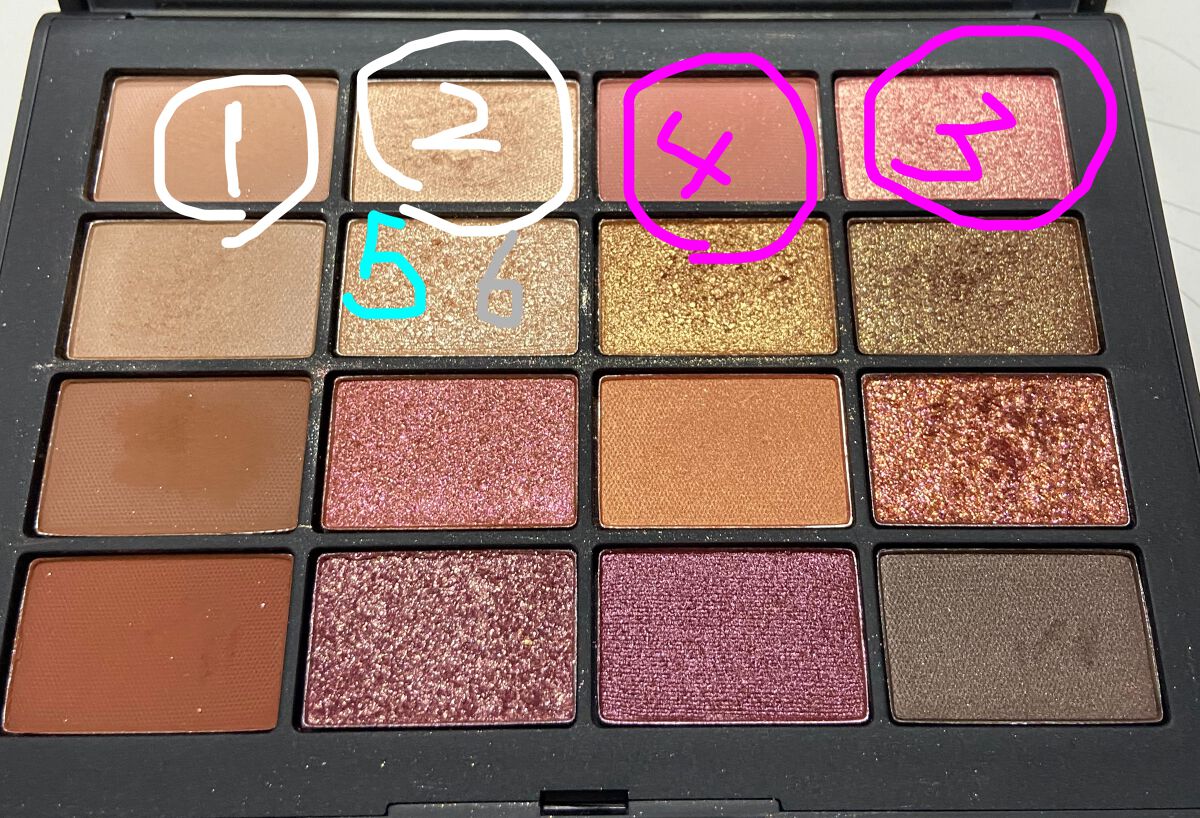 サマーアンレイテッド アイシャドーパレット/NARS/アイシャドウパレットを使ったクチコミ(5枚目)