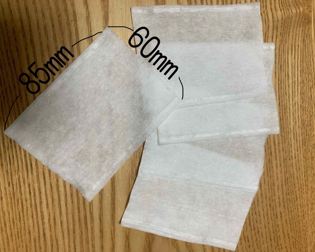 めくるコットン大きめサイズ/コットン・ラボ/コットンを使ったクチコミ（2枚目）