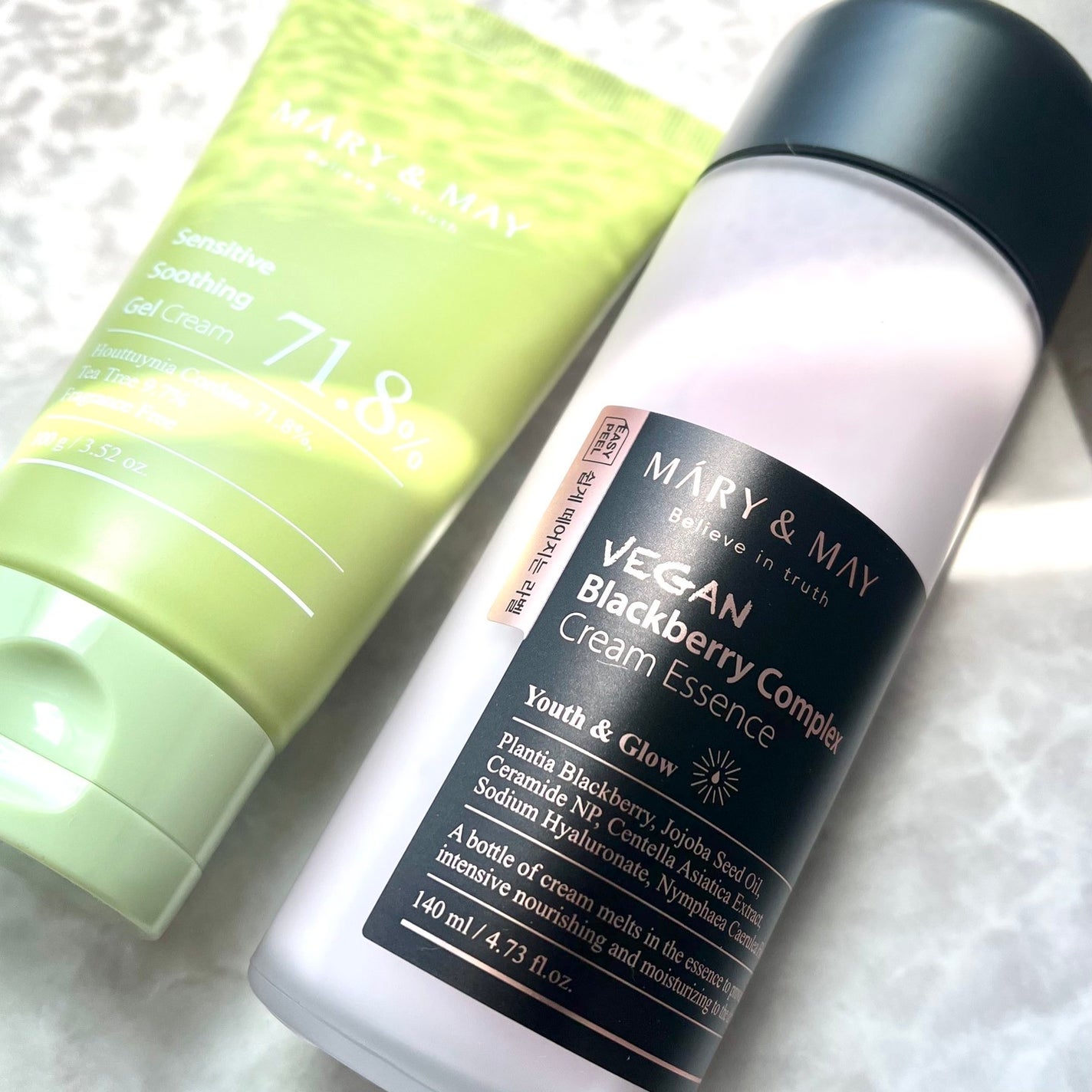 Sensitive Soothing Gel Cream/MARY&MAY/フェイスクリームを使ったクチコミ(4枚目)