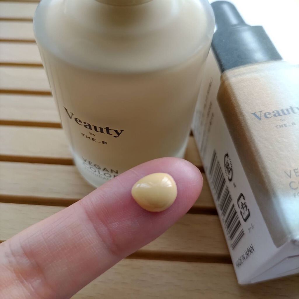 ヴィーガン カラーファンデーション/Veauty by THE_B/リキッドファンデーションを使ったクチコミ（3枚目）