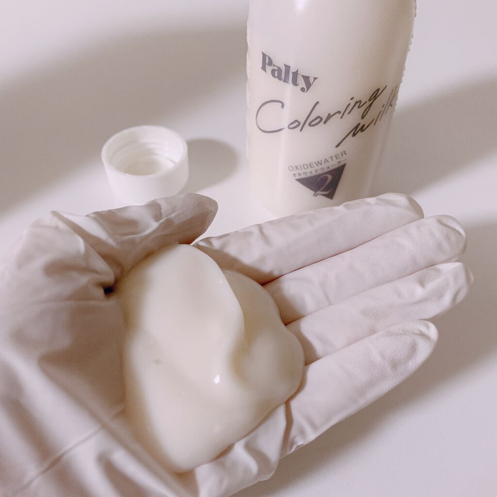 カラーリングミルク【旧】/パルティ/ヘアカラーを使ったクチコミ(2枚目)