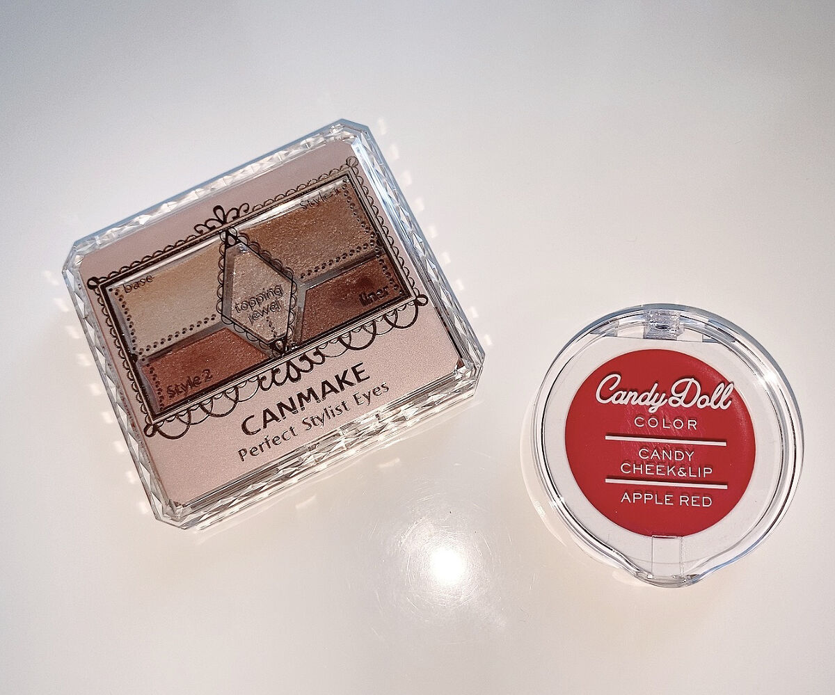 キャンディリップ＆チーク アップルレッド/CandyDoll/ジェル・クリームチークを使ったクチコミ（1枚目）