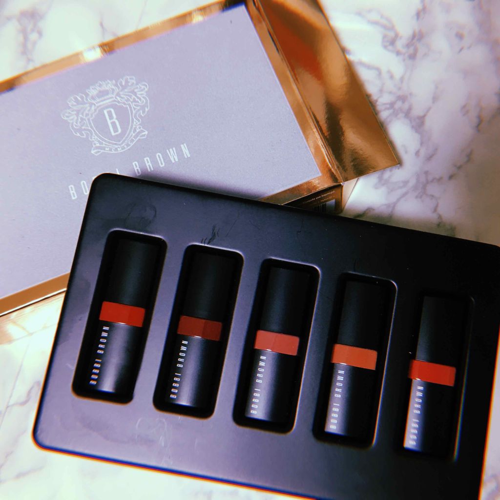 リップ クラッシュ ミニ クラッシュド リップ カラー キット/BOBBI BROWN/口紅を使ったクチコミ（1枚目）