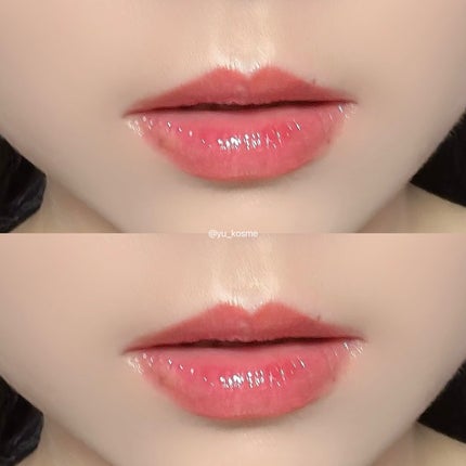 グラスティングカラーグロス/rom&nd/リップグロスを使ったクチコミ(4枚目)