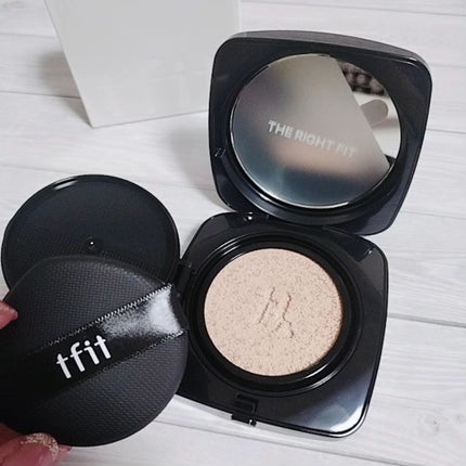 レイヤリングフィット グロークッションEX/TFIT/クッションファンデーションを使ったクチコミ(4枚目)