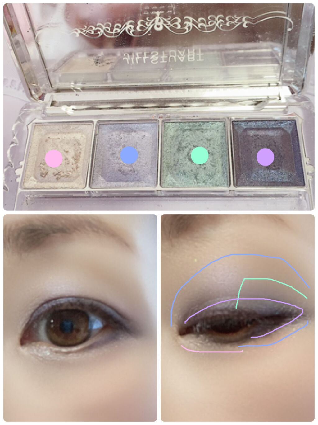 ジュエルクリスタル アイズ N/JILL STUART/アイシャドウパレットを使ったクチコミ（2枚目）