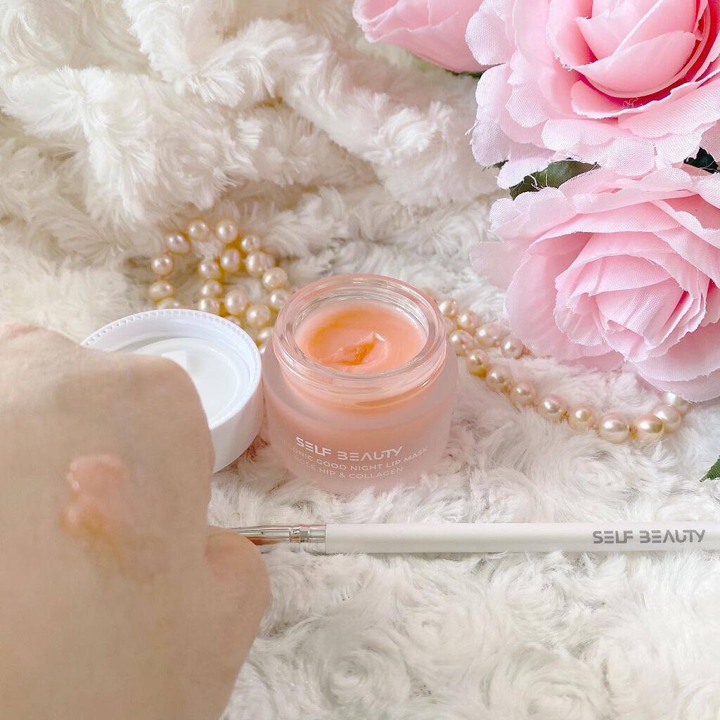 ユニコーングッドナイトリップマスク ローズヒップ&コラーゲン/SELF BEAUTY/リップマスクを使ったクチコミ(3枚目)