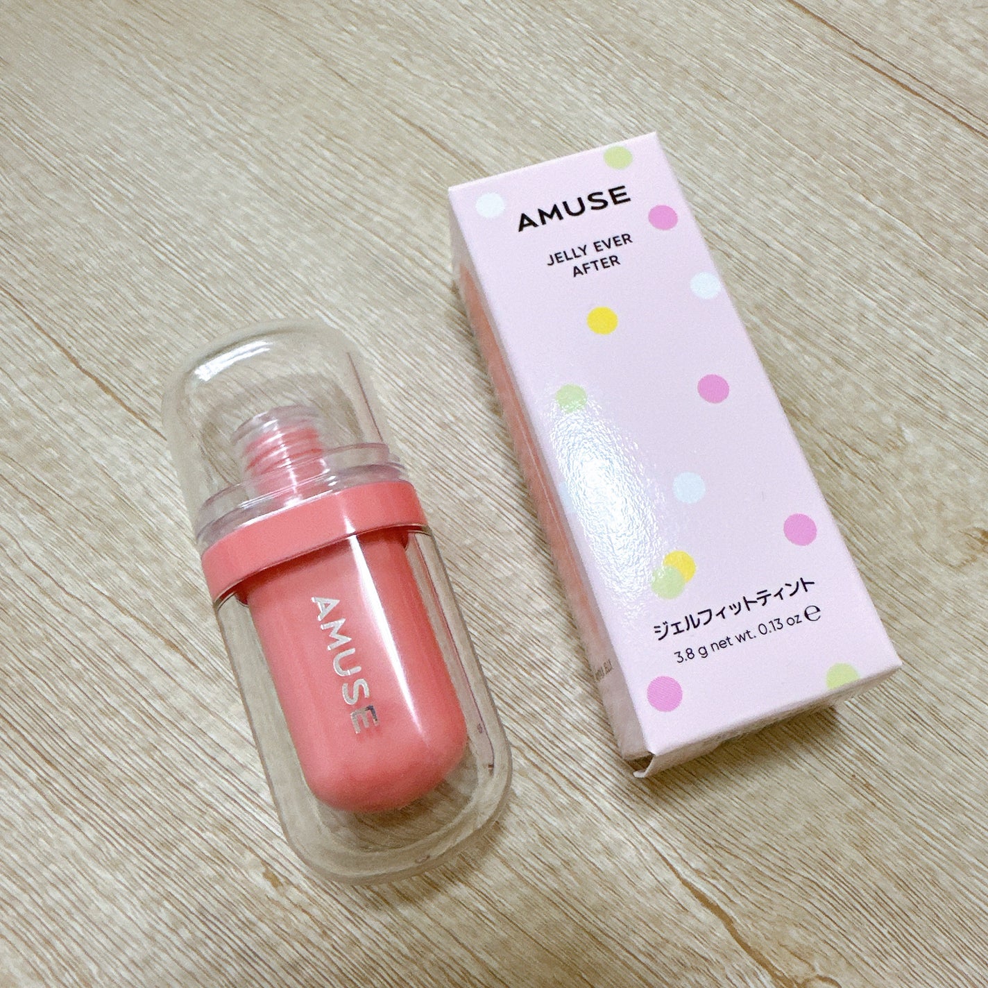 ジェルフィットティント/AMUSE/リップティントを使ったクチコミ(1枚目)