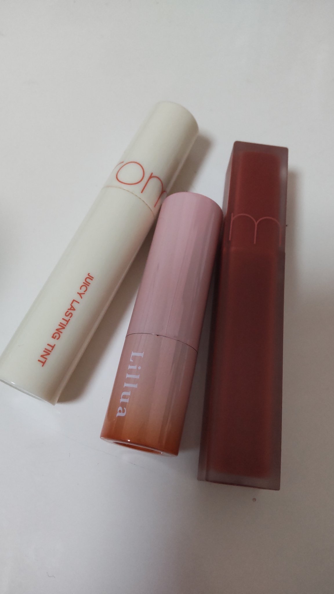 rom&nd ブラーファッジティント 16 バーントオレンジ(BURNT ORANGE)/rom&nd/リップティントを使ったクチコミ（1枚目）