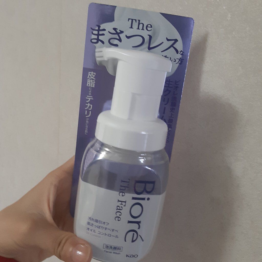 ビオレ ザフェイス 泡洗顔料 オイルコントロール/ビオレ/泡洗顔を使ったクチコミ（1枚目）