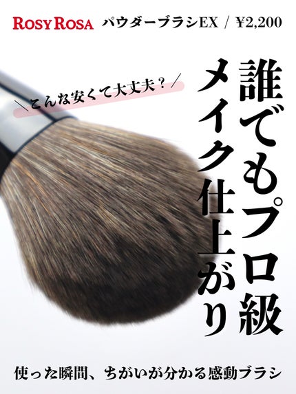 パウダーブラシEX/ロージーローザ/メイクブラシを使ったクチコミ(1枚目)