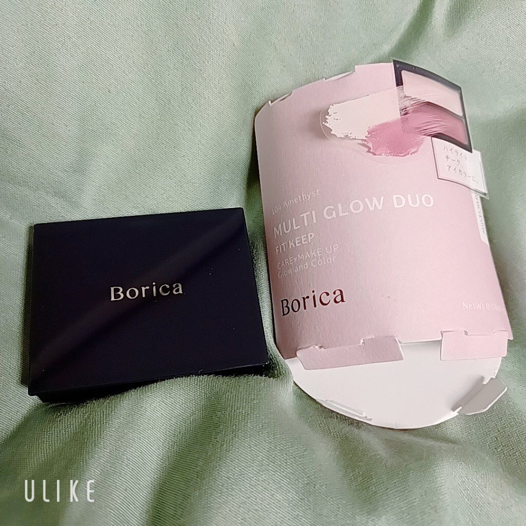 セラムマルチグロウデュオ 104 Amethyst/Borica/クリームハイライトを使ったクチコミ（3枚目）