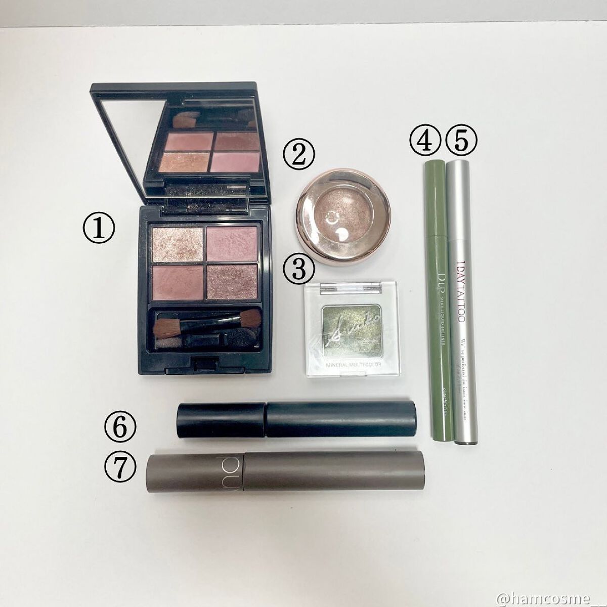 はむコスメ💄 on LIPS 「メイクレシピ👗/今回はグリーンをメインに使ったアイメイクをご紹..」(3枚目)