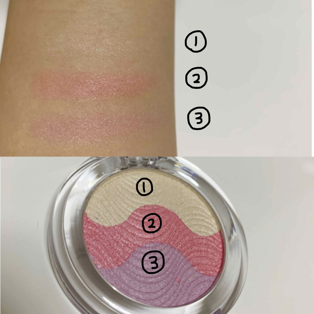 MC3色アイシャドウ/MAGIC CLOSET/アイシャドウパレットを使ったクチコミ（3枚目）