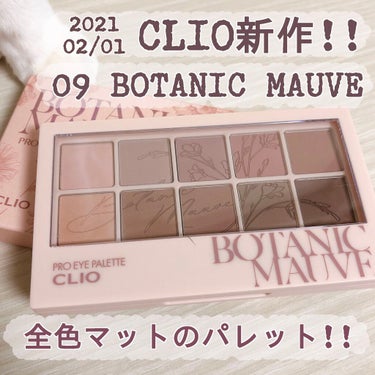 CLIOプロ アイ パレット
2020/02/01発売の新作‼️
#09 BOTANIC MAUVE(ボタニックモーヴ)

Qoo10の公式ショップにて購入しました✨

꙳✧˖°⌖꙳✧˖°⌖꙳✧˖°⌖꙳