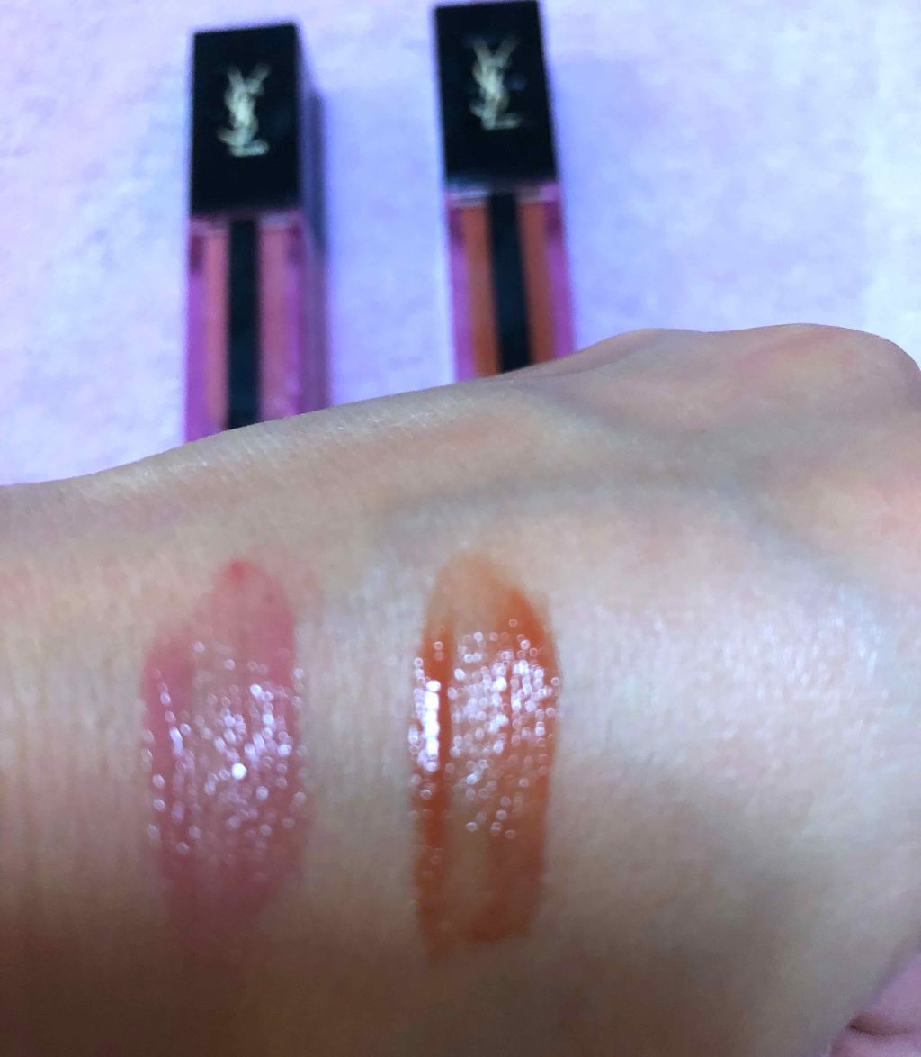 ルージュ ピュールクチュール ヴェルニ ウォーターステイン/YVES SAINT LAURENT BEAUTE/口紅を使ったクチコミ(2枚目)