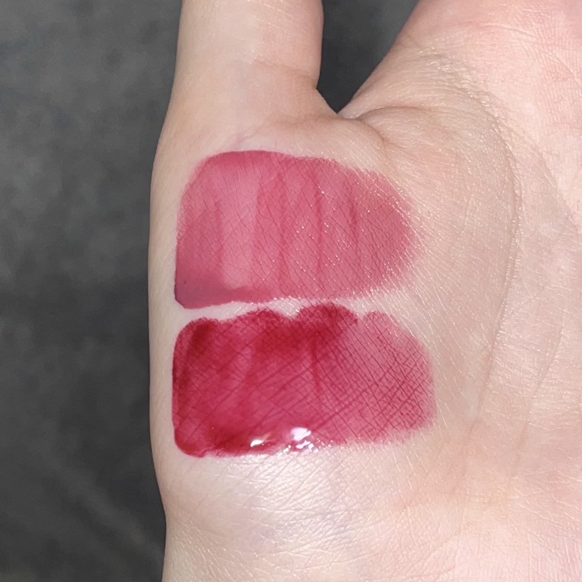 ジューシーラスティングティント/rom&nd/リップティントを使ったクチコミ（3枚目）