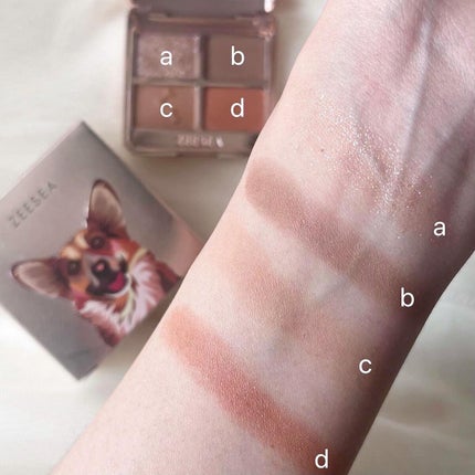 アニマルアイシャドウ(4シェード)/ZEESEA/アイシャドウパレットを使ったクチコミ(5枚目)