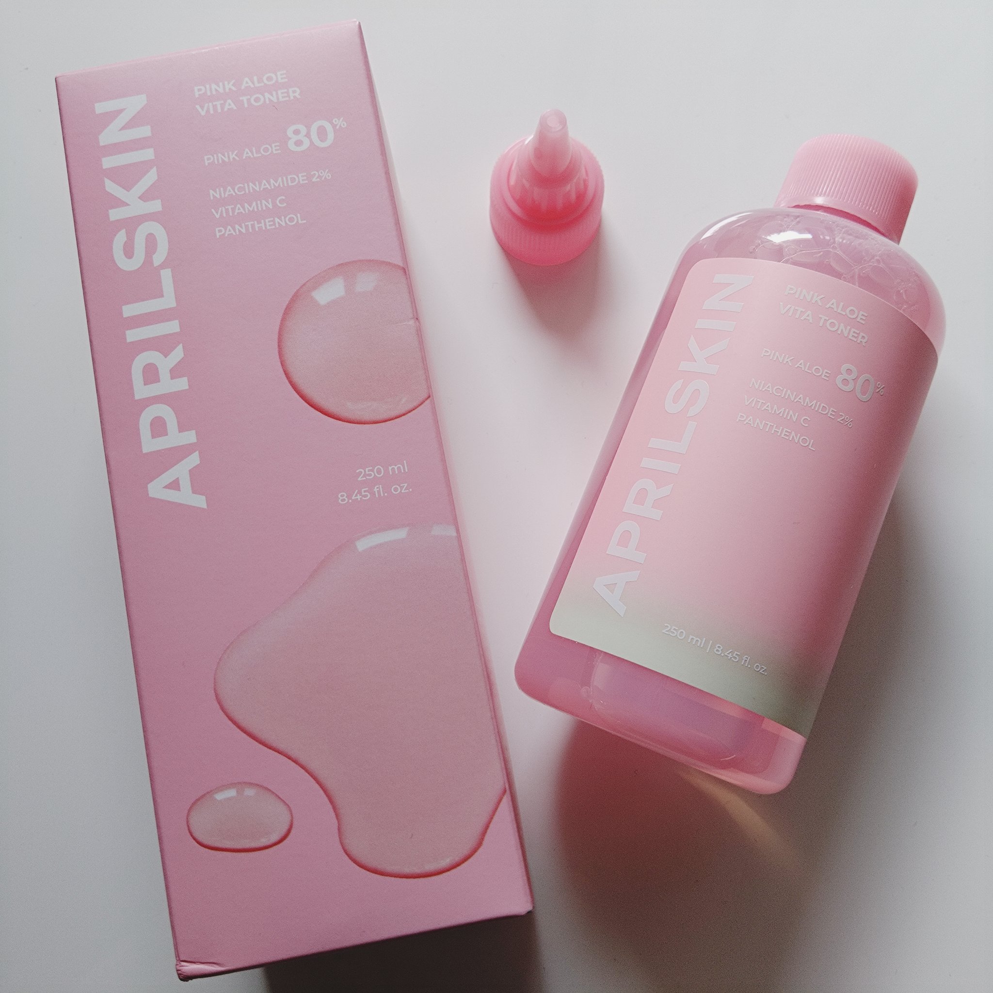 ピンクアロエビタトナー/APRILSKIN/化粧水を使ったクチコミ（1枚目）