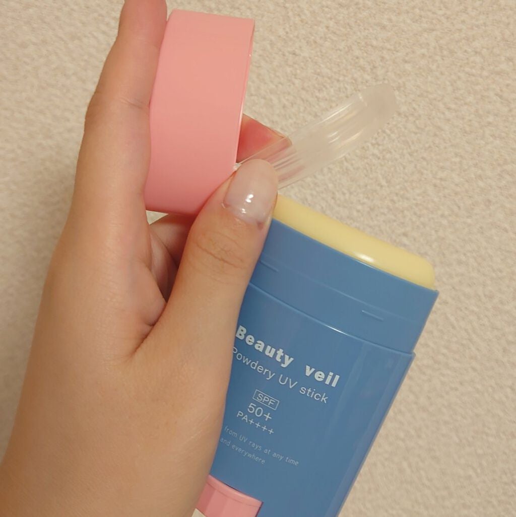 パウダリーUVスティック/Beauty veil/日焼け止めスティックを使ったクチコミ(3枚目)
