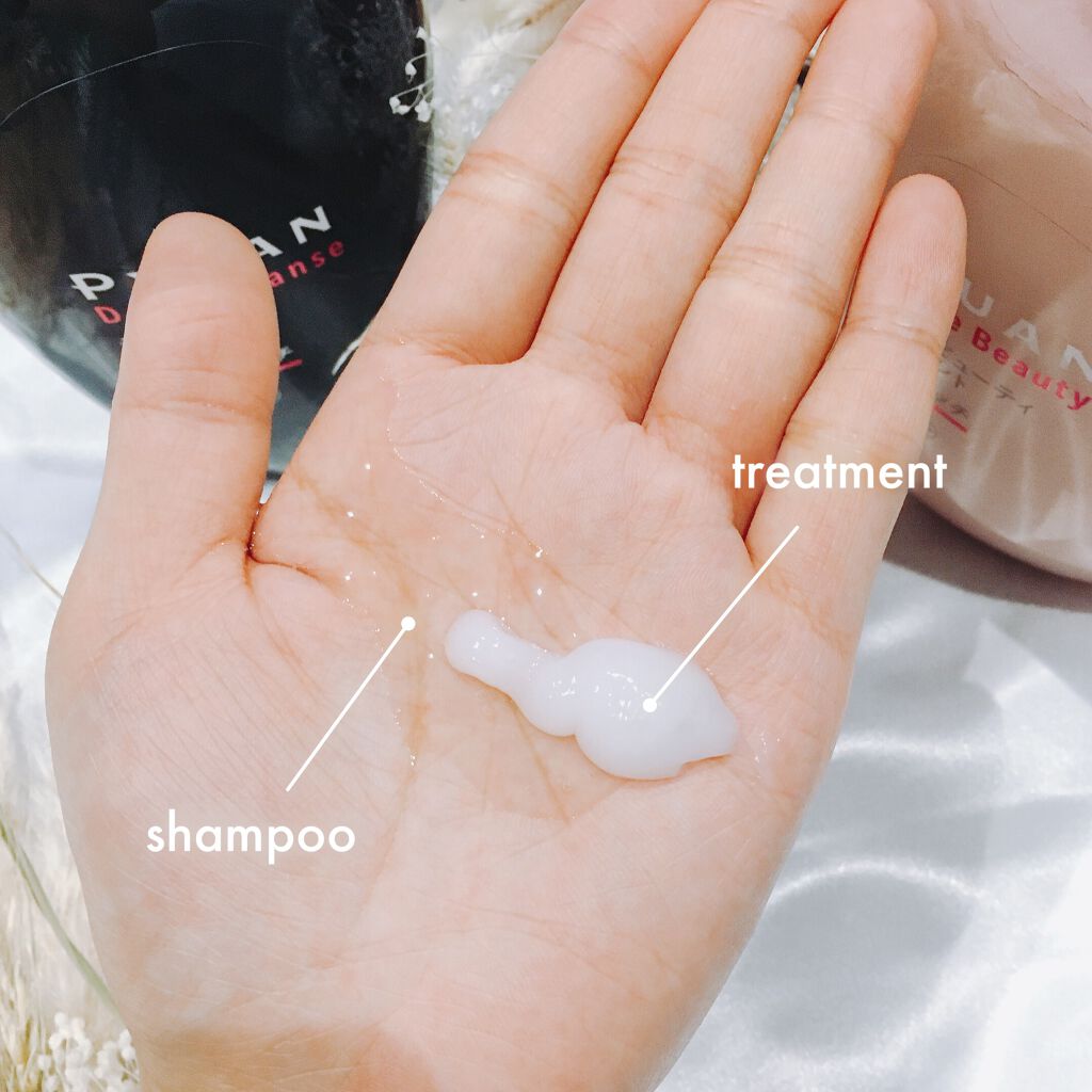 ピュアン デトクレンズシャンプー／チャージビューティトリートメント なめらかリッチ/ピュアン/シャンプー・コンディショナーを使ったクチコミ（2枚目）