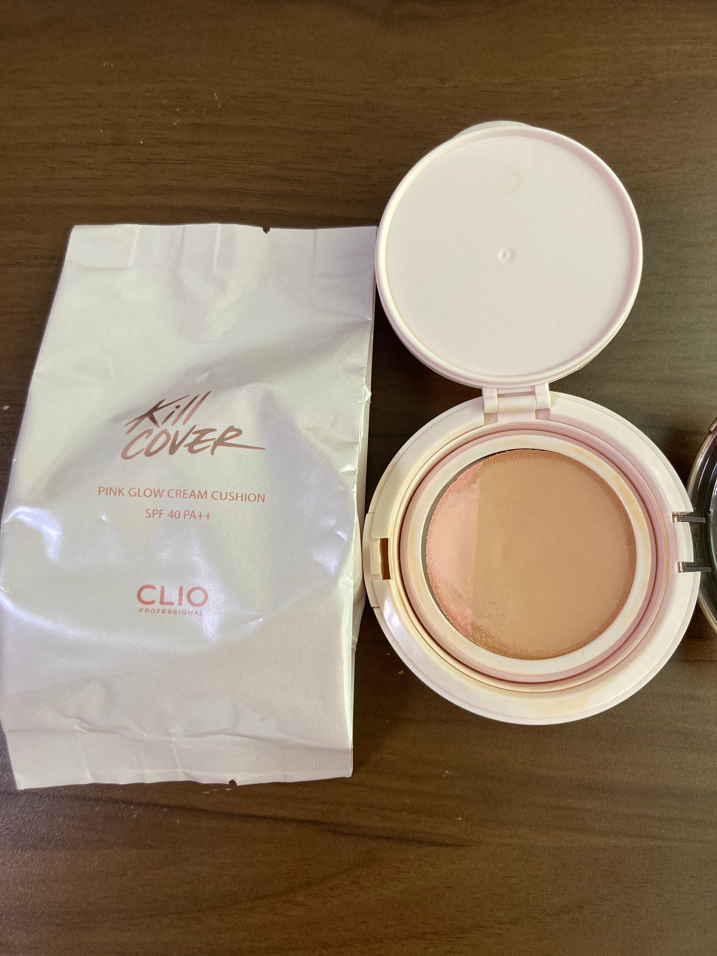 キル カバー ピンク グロウ クリーム クッション/CLIO/クッションファンデーションを使ったクチコミ(2枚目)