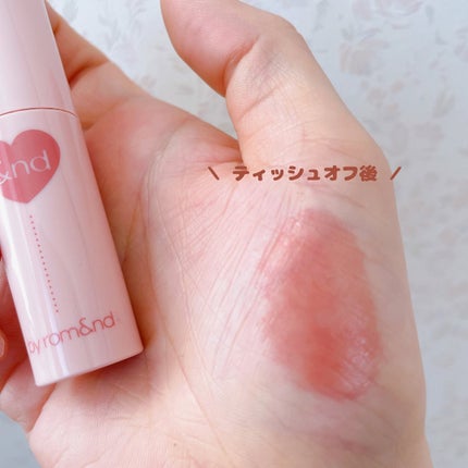 アンドバイロムアンド グラッシーボムティント/&nd by rom&nd/リップティントを使ったクチコミ(5枚目)