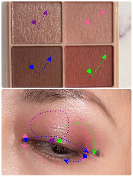 シルキースフレアイズ(マットタイプ)/キャンメイク/アイシャドウパレットを使ったクチコミ(3枚目)